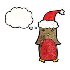 funny christmas robin cartoon