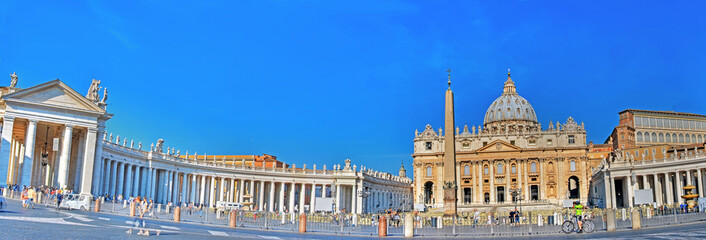 The Basilica San Pietro (Saint Peter Church). Piazza, The Squarre.