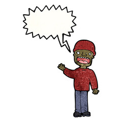 cartoon man arguing