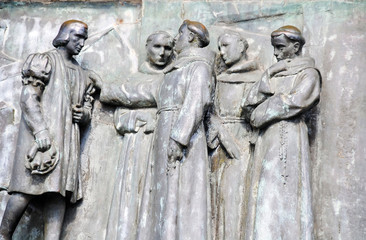Mirador de Colom, detail. Tribute to Christopher Columbus