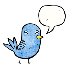 tweeting bird cartoon