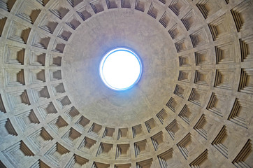 Top of Pantheon. The Pantheon, Rome, Italy,  Marcus Agrippa