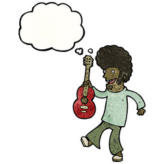 cartoon guitar player