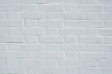 Brick wall with white whitewashing close up