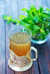 fresh mint tea