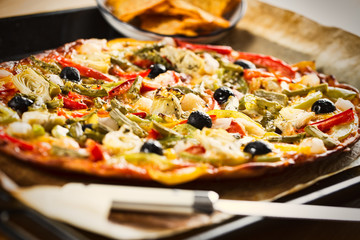 Vegetables pizza