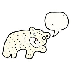 cartoon polar bear