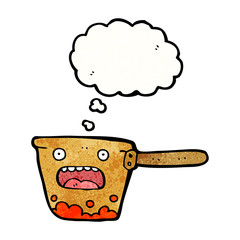 cartoon copper saucepan