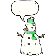 cartoon snowman