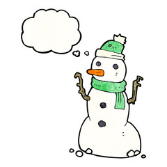 cartoon snowman