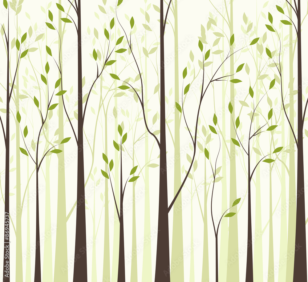 Wall mural Trees 43