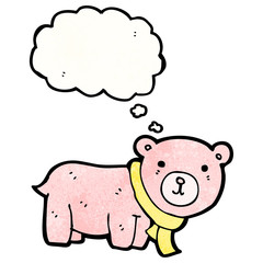 cartoon pink teddy bear