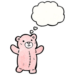 Fototapeta premium cartoon pink teddy bear
