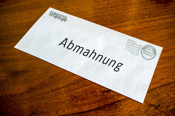 Abmahnung Brief