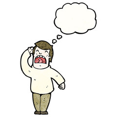 cartoon hard of hearing man