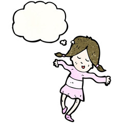 cartoon dancing girl