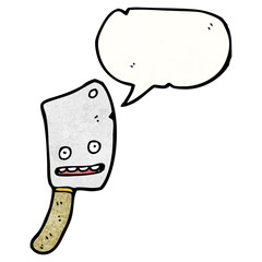 cartoon meat cleaver