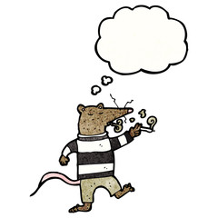 cartoon smoking rat