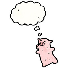 cartoon little pig