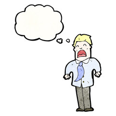 businessman shrugging shoulders
