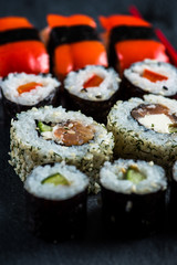 Japanese sushi selection