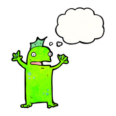 cartoon swamp monster