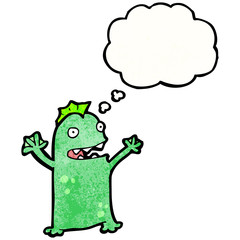 cartoon swamp monster