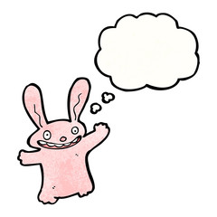 cartoon pink rabbit