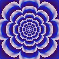 Psycho floral pattern generated texture