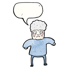 cartoon old lady