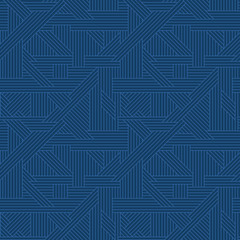 Blue Geometric seamless Pattern abstract vector design...Tiling