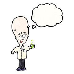 cartoon scientist