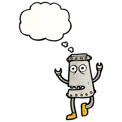 cartoon dancing robot