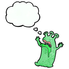 cartoon crazy alien