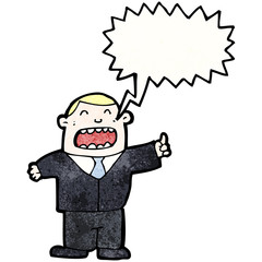 shouting boss cartoon