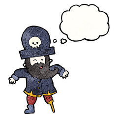 Obraz na płótnie Canvas cartoon pirate captain