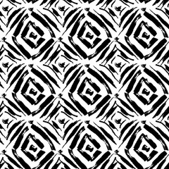 Hand drawn painted seamless pattern.