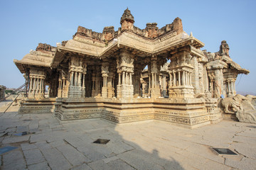 Vittala Hindu temple in the ancient site Hampi, Karnataka, India
