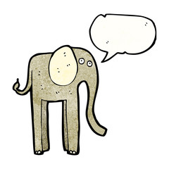funny cartoon elephant