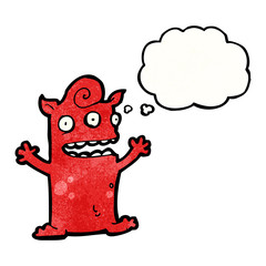 cartoon little monster