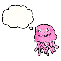 nervous jellyfish cartoon