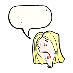 shocked woman cartoon