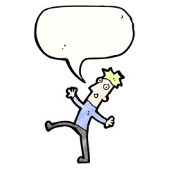 cartoon man singing and dancing