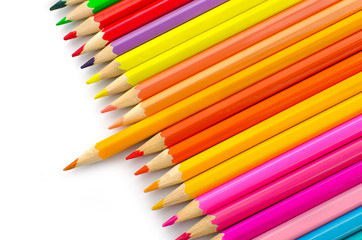 Orange Color Pencil Stand Out Other