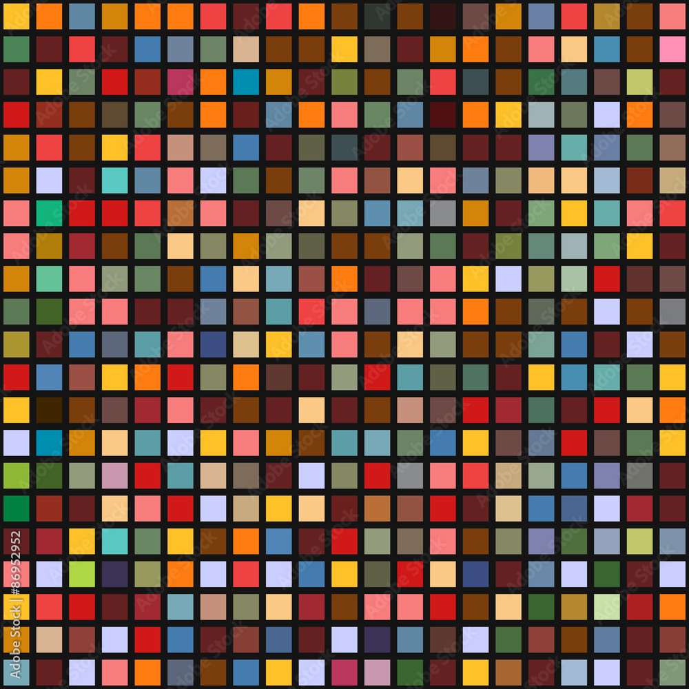 Aufkleber abstract geometric seamless background of color blocks