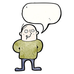 Retro cartoon with texture. Isolated on White.