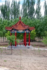 Chińska altana w parku © shutterfil77
