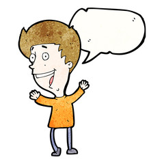 cartoon laughing boy