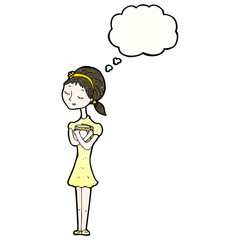 skinny student girl with books