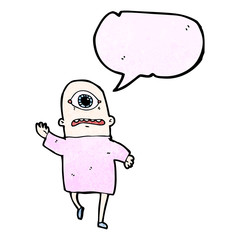 cartoon cyclops monster